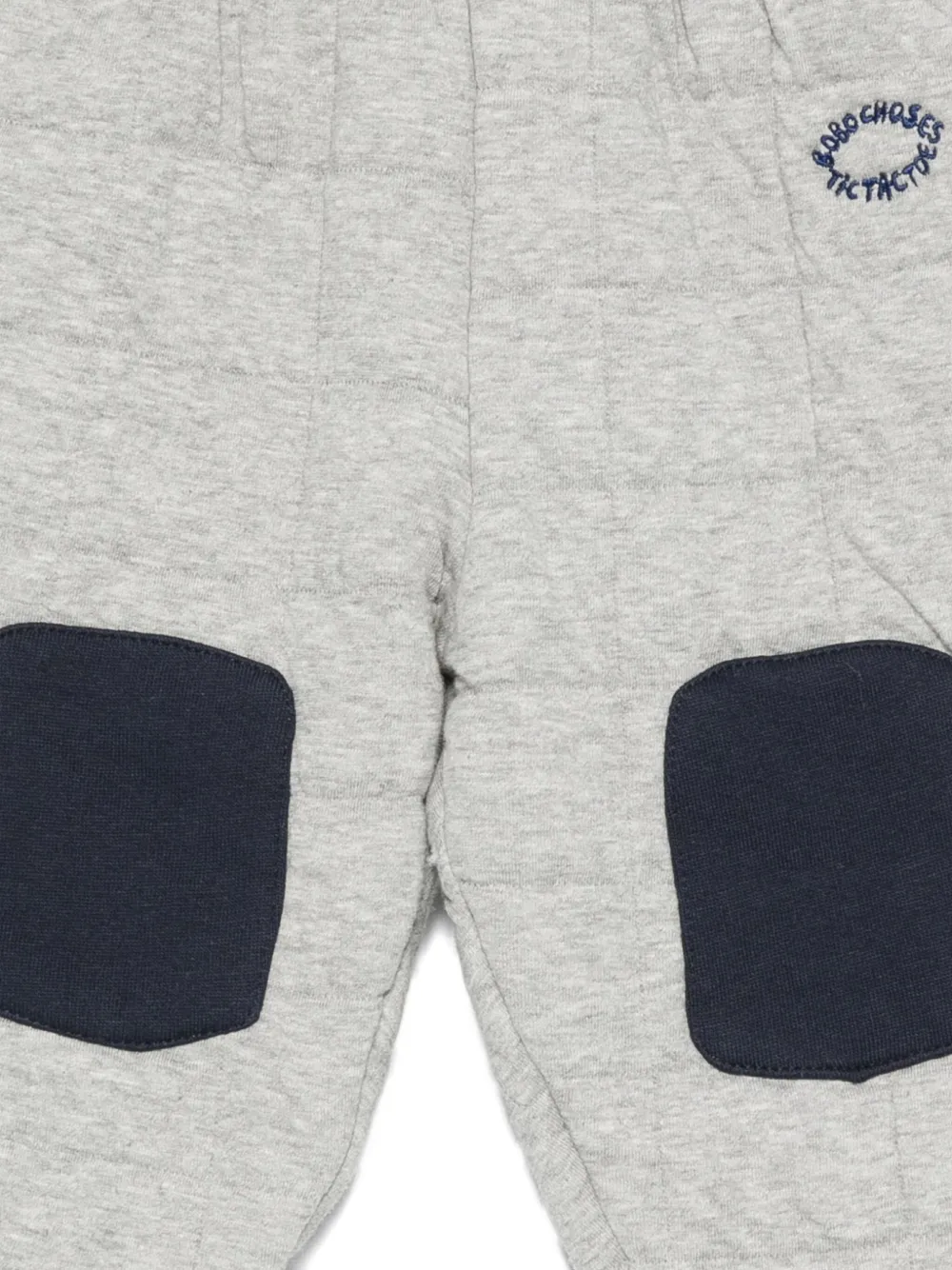 Bobo Choses Gewatteerde trainingsbroek met patch Grijs