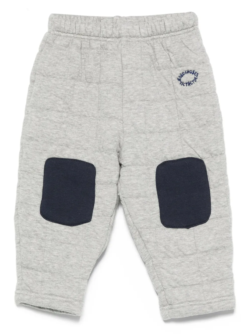 Bobo Choses Gewatteerde trainingsbroek met patch Grijs