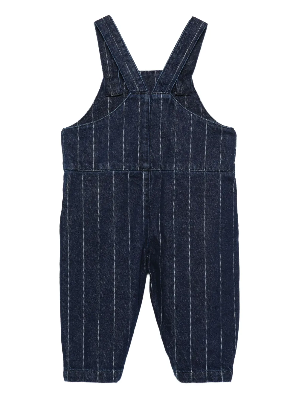 Bobo Choses Choo tuinbroek met krijtstreep Blauw