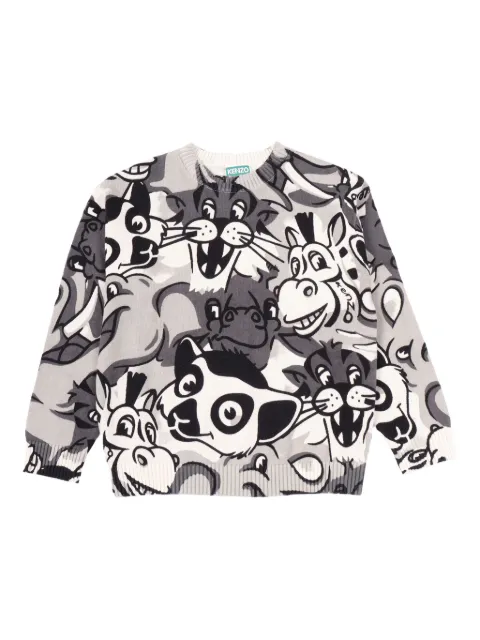 Kenzo Kids suéter con estampado
