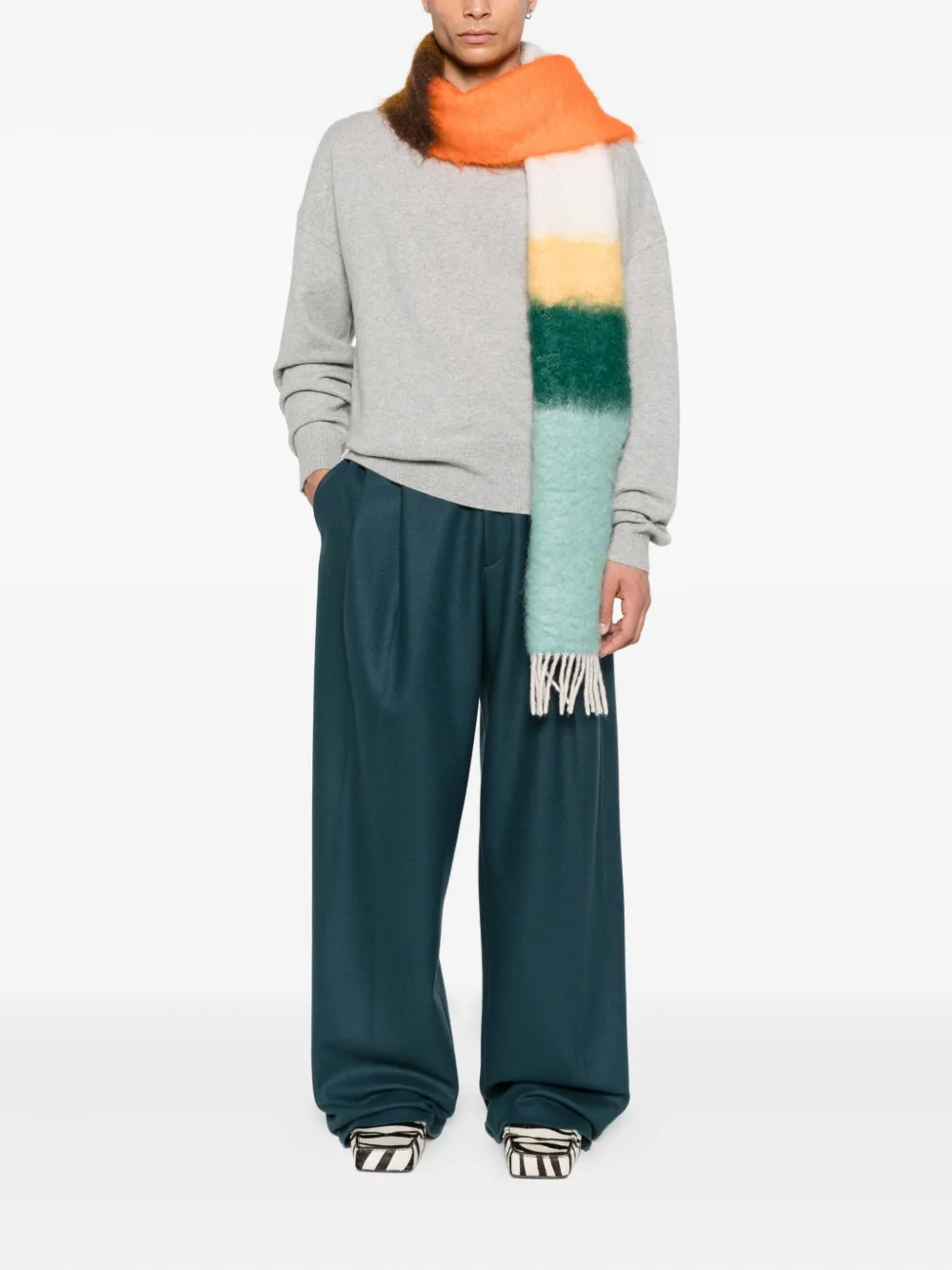 extreme cashmere crew-neck sweater Grijs