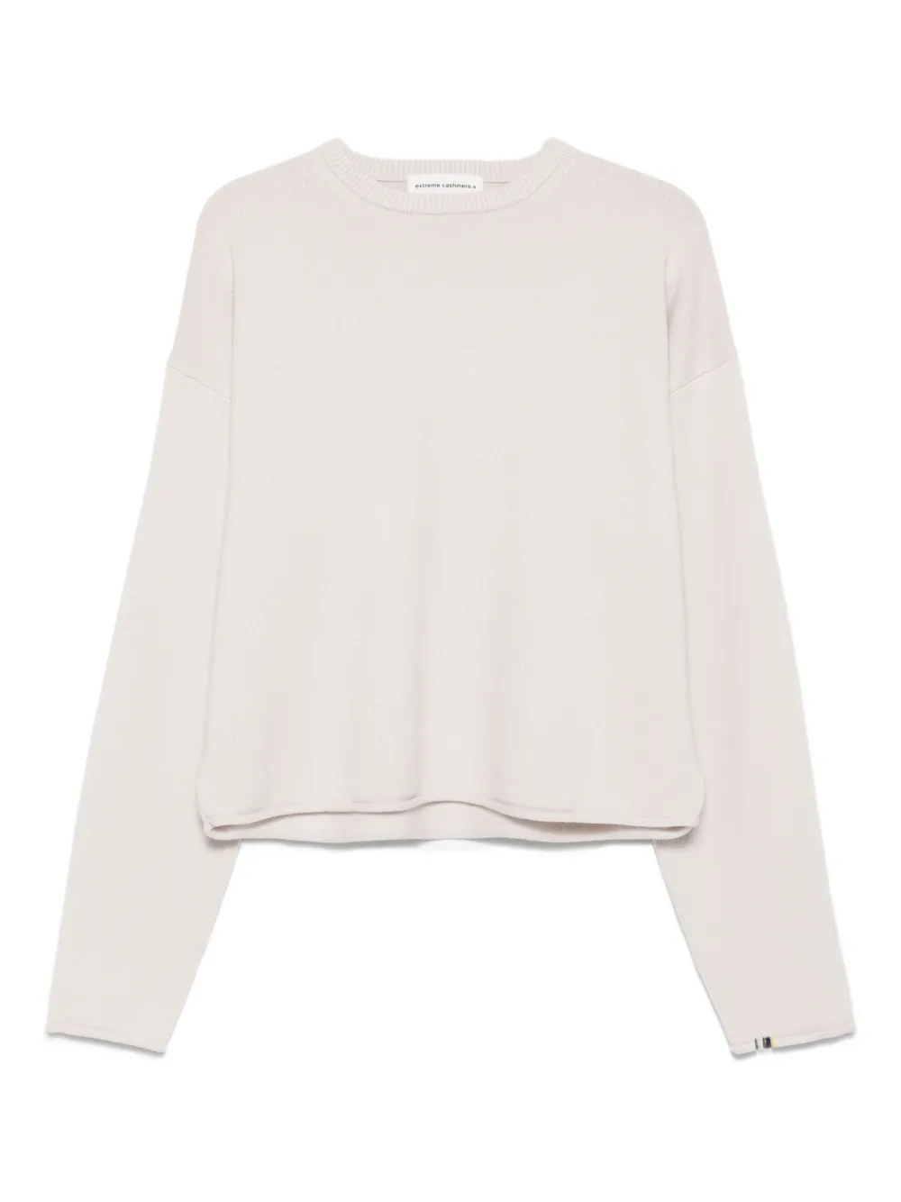 Extreme cashmere Sweater met ronde hals Beige