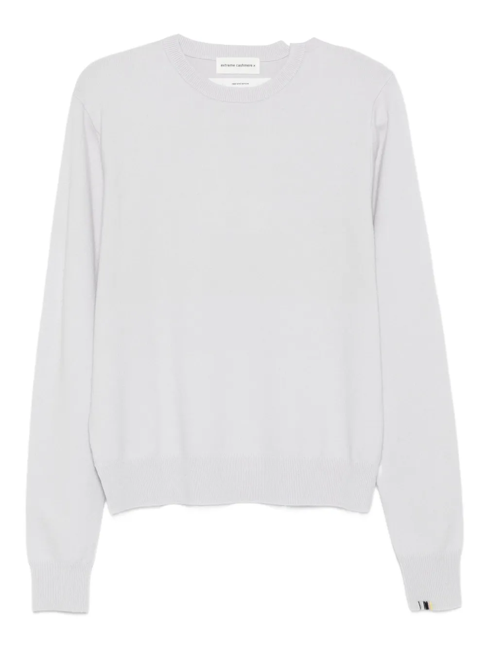extreme cashmere crew-neck long-sleeve sweaters - Grey