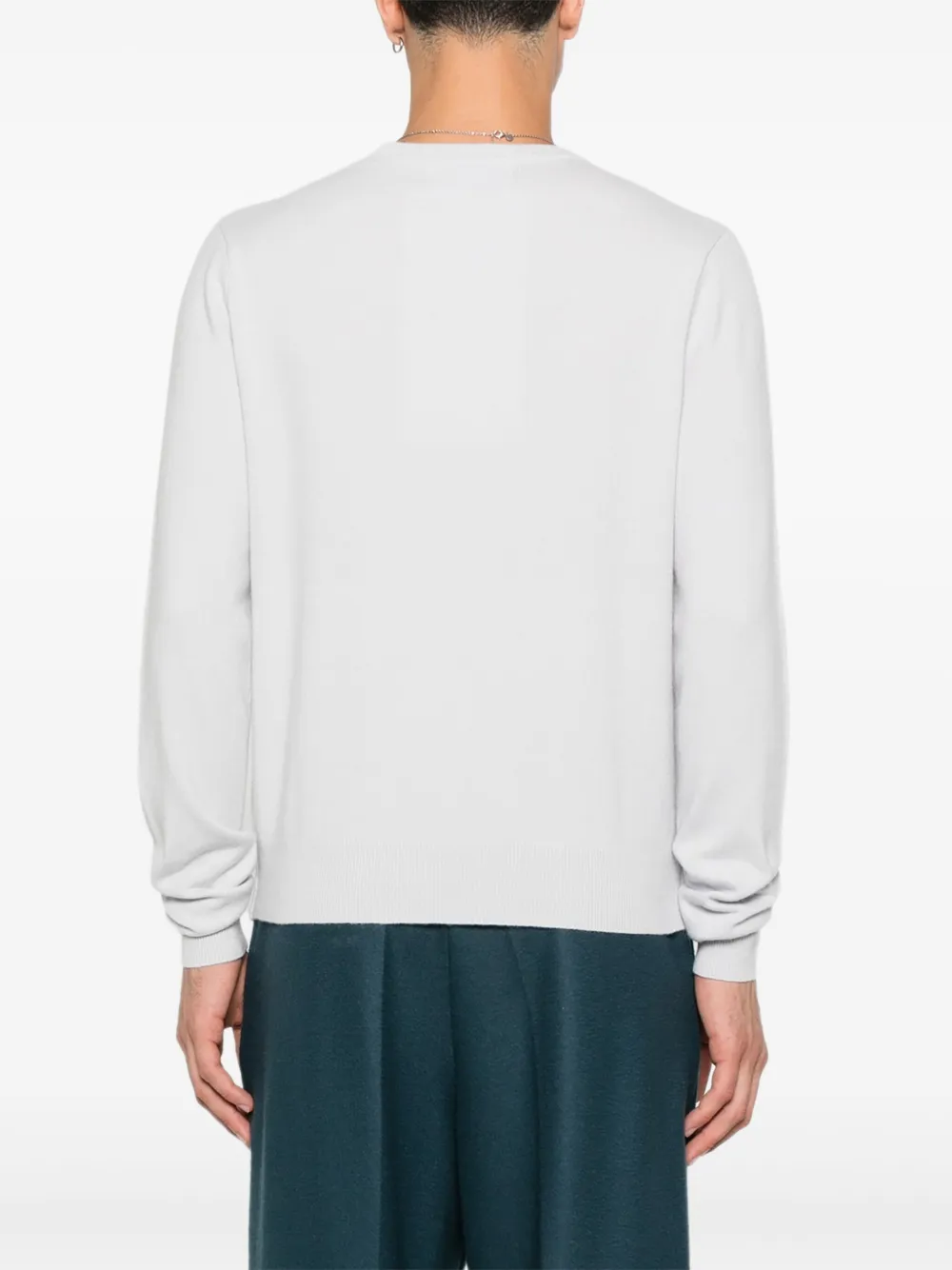 extreme cashmere Trui met hoge hals en lange mouwen Grijs