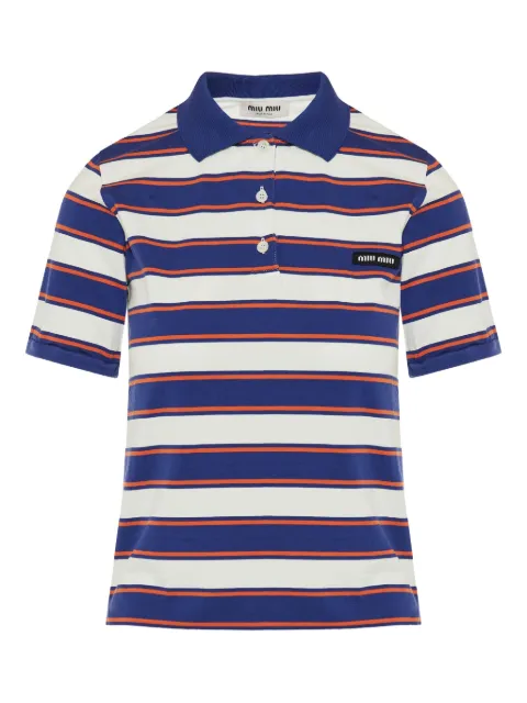 Miu Miu striped polo shirt