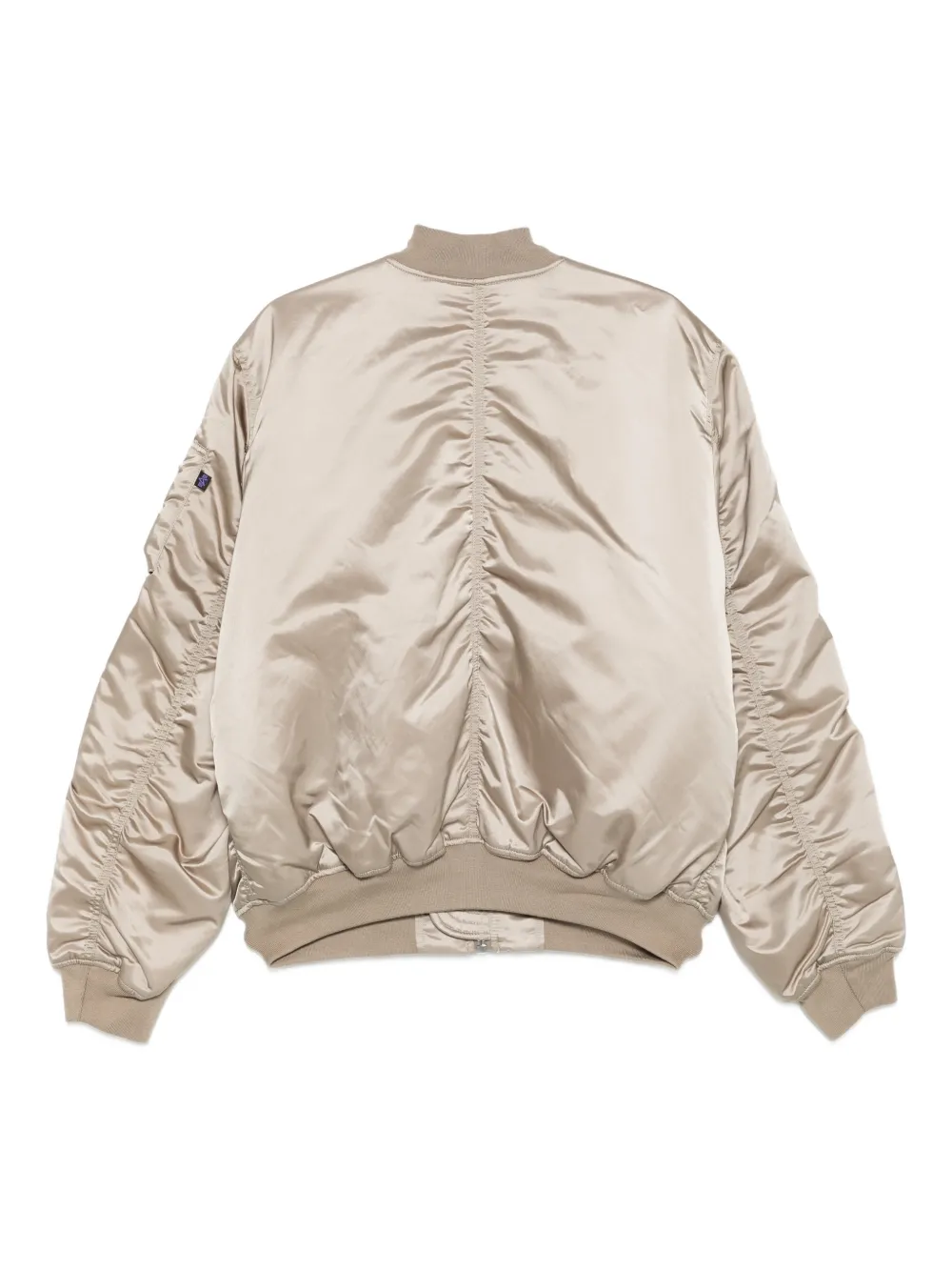 Alpha Industries Ma-1 Zip-fastening Bomber Jacket In Neutral