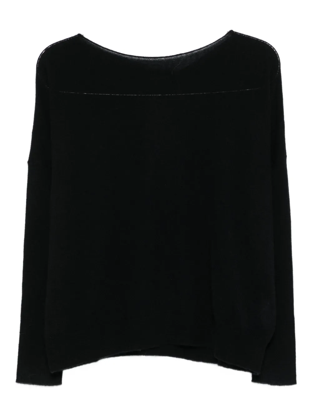 boat-neck cashmere sweater