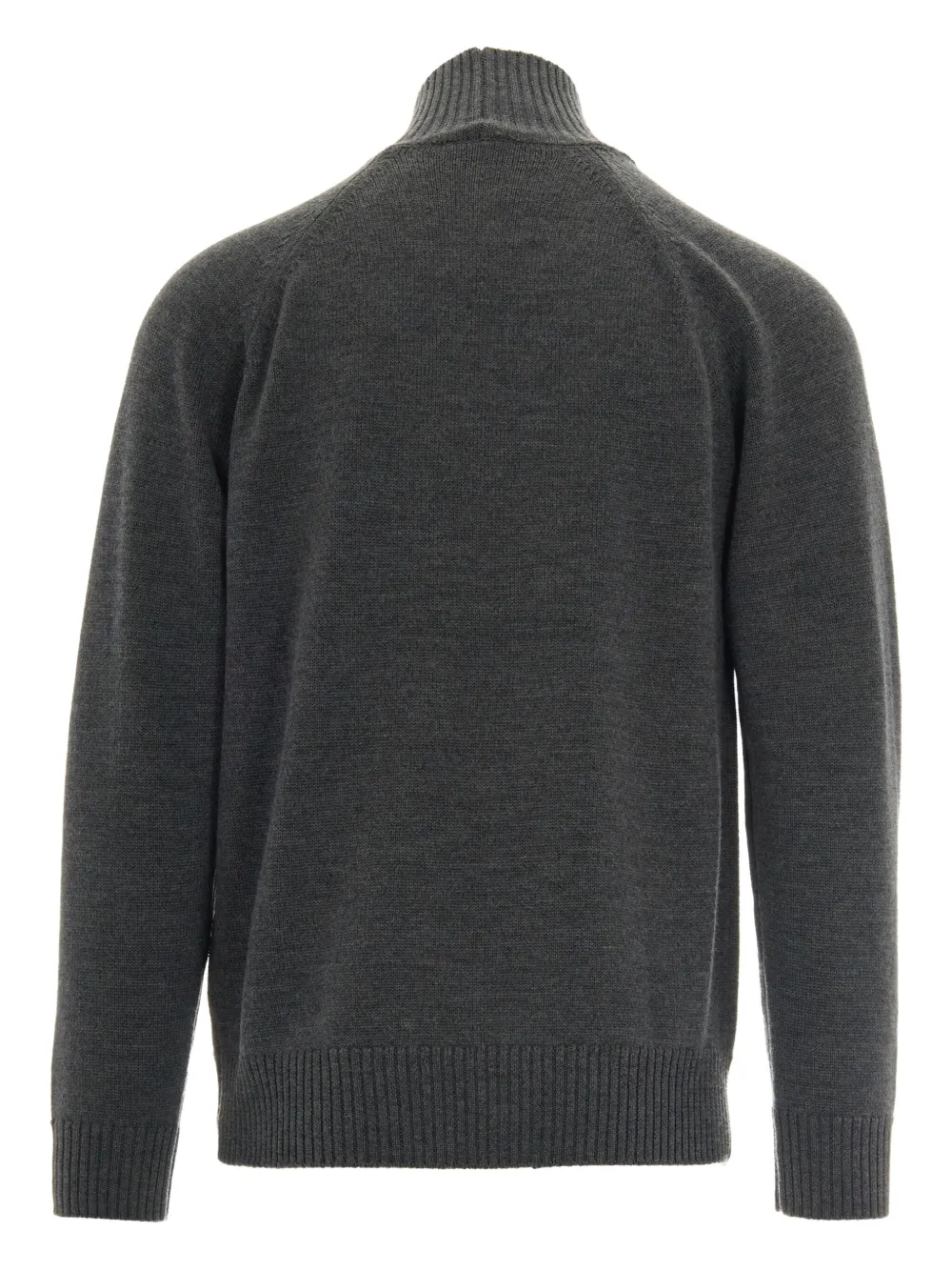 Paolo Pecora High-neck Raglan-sleeve Sweater In Gray