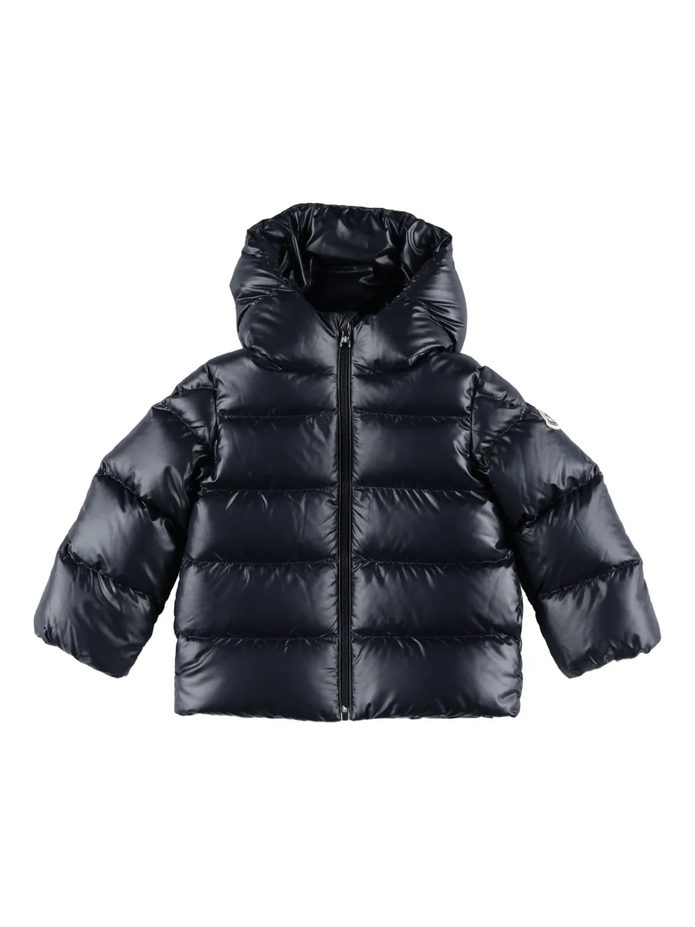 Moncler Enfant Donsjack met capuchon Zwart