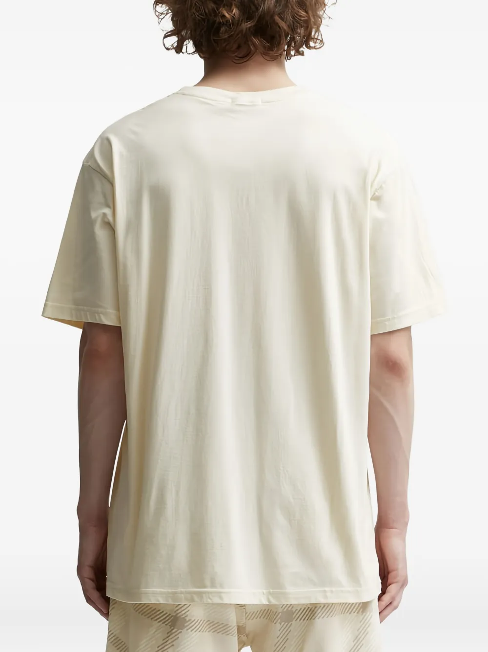 dime T-shirt met logo Beige