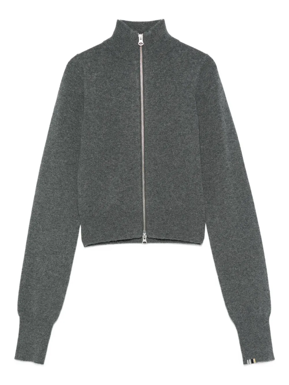 extreme cashmere zip-front cardigan | Grey | Image 1