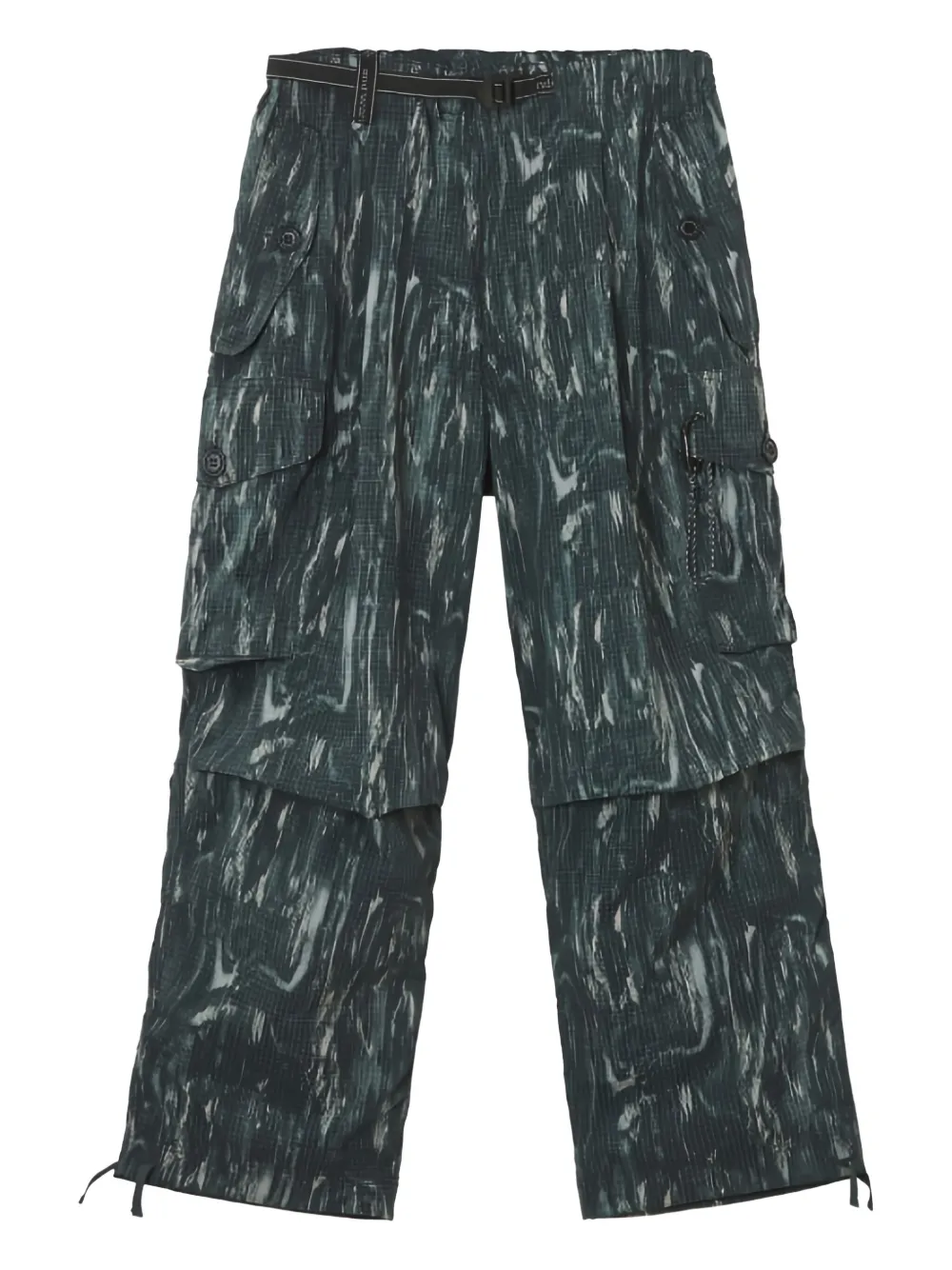 and Wander patterned cargo trousers | Green | Image 1