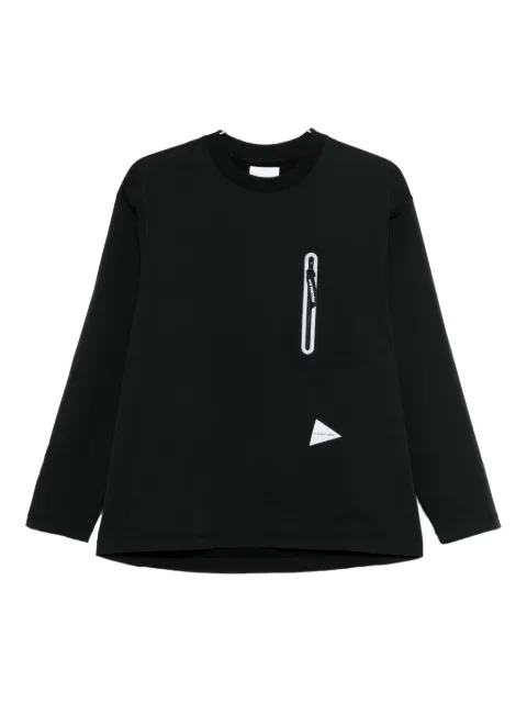 and Wander Hybrid Warm zip-pocket long-sleeved T-shirt