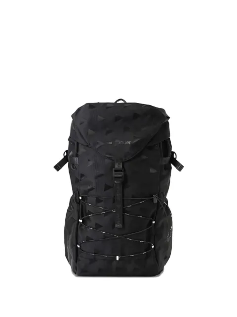 and Wander triangle-jaquard backpack