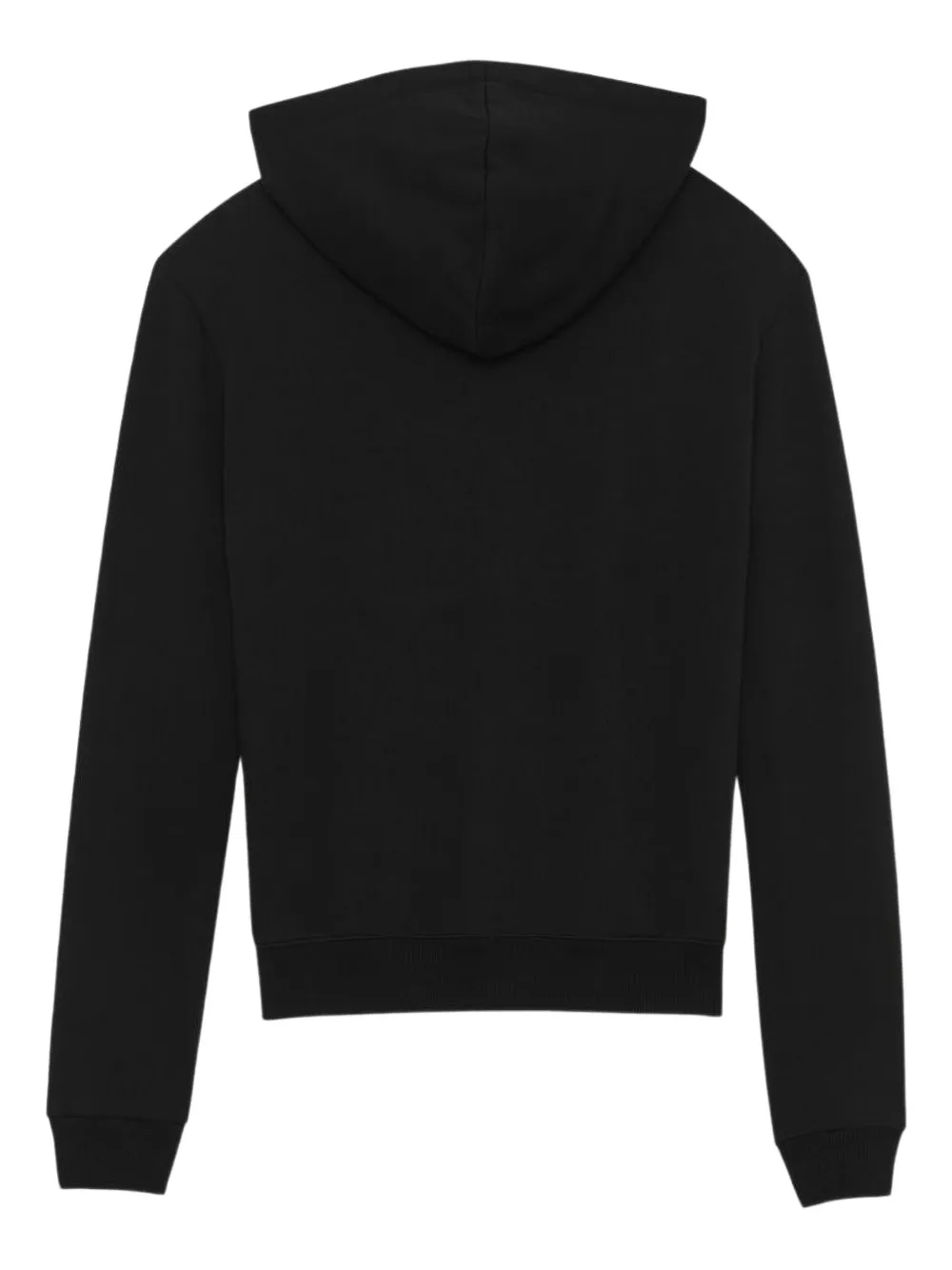 Saint Laurent Logo Hooded Sweatshirt In Black