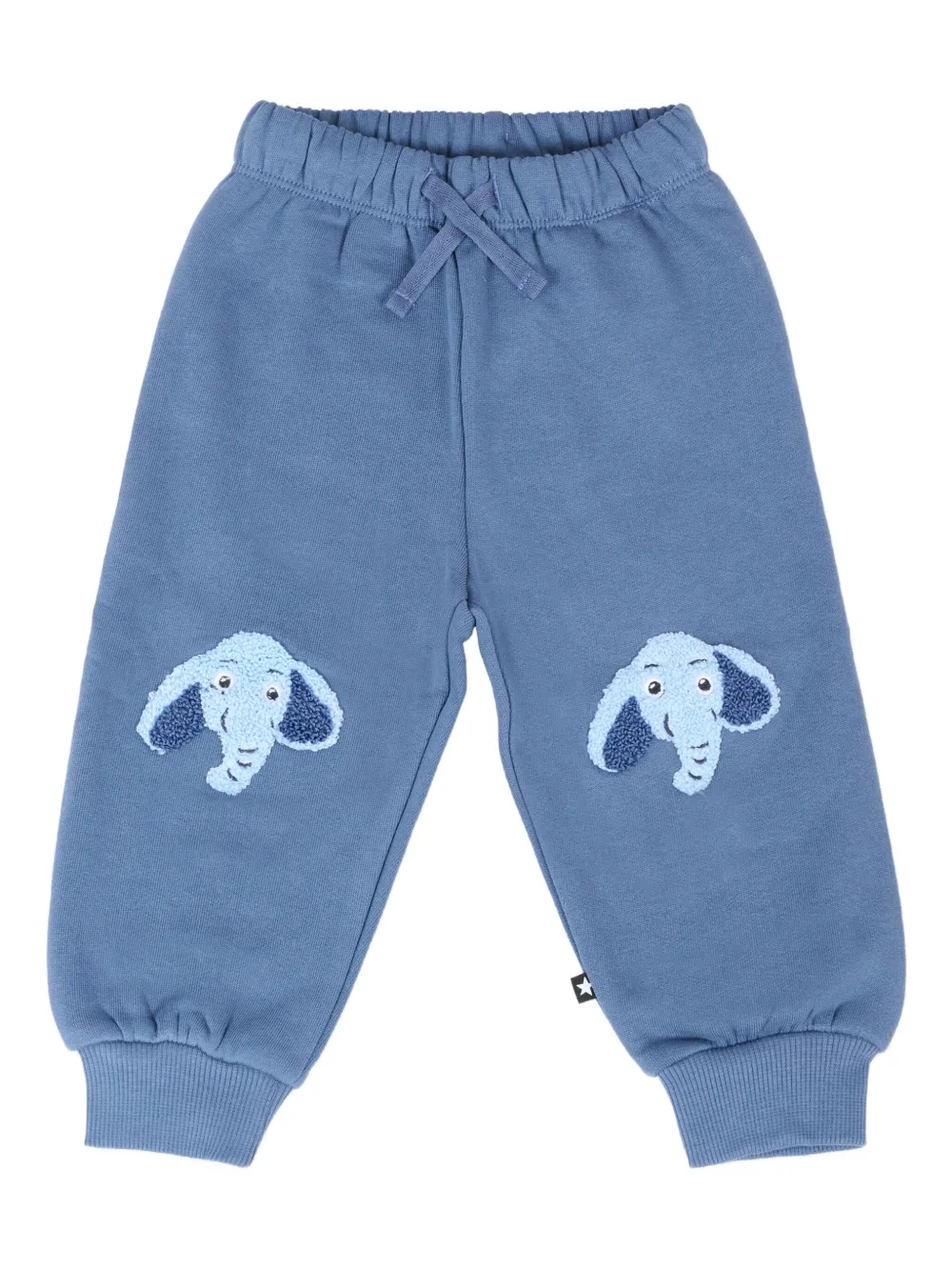 Molo elephant-embellished joggers Blauw