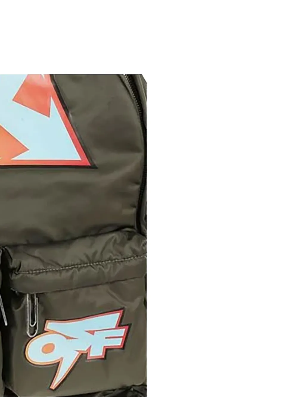 Off-white Arrow Easy "military" Backpack In Green