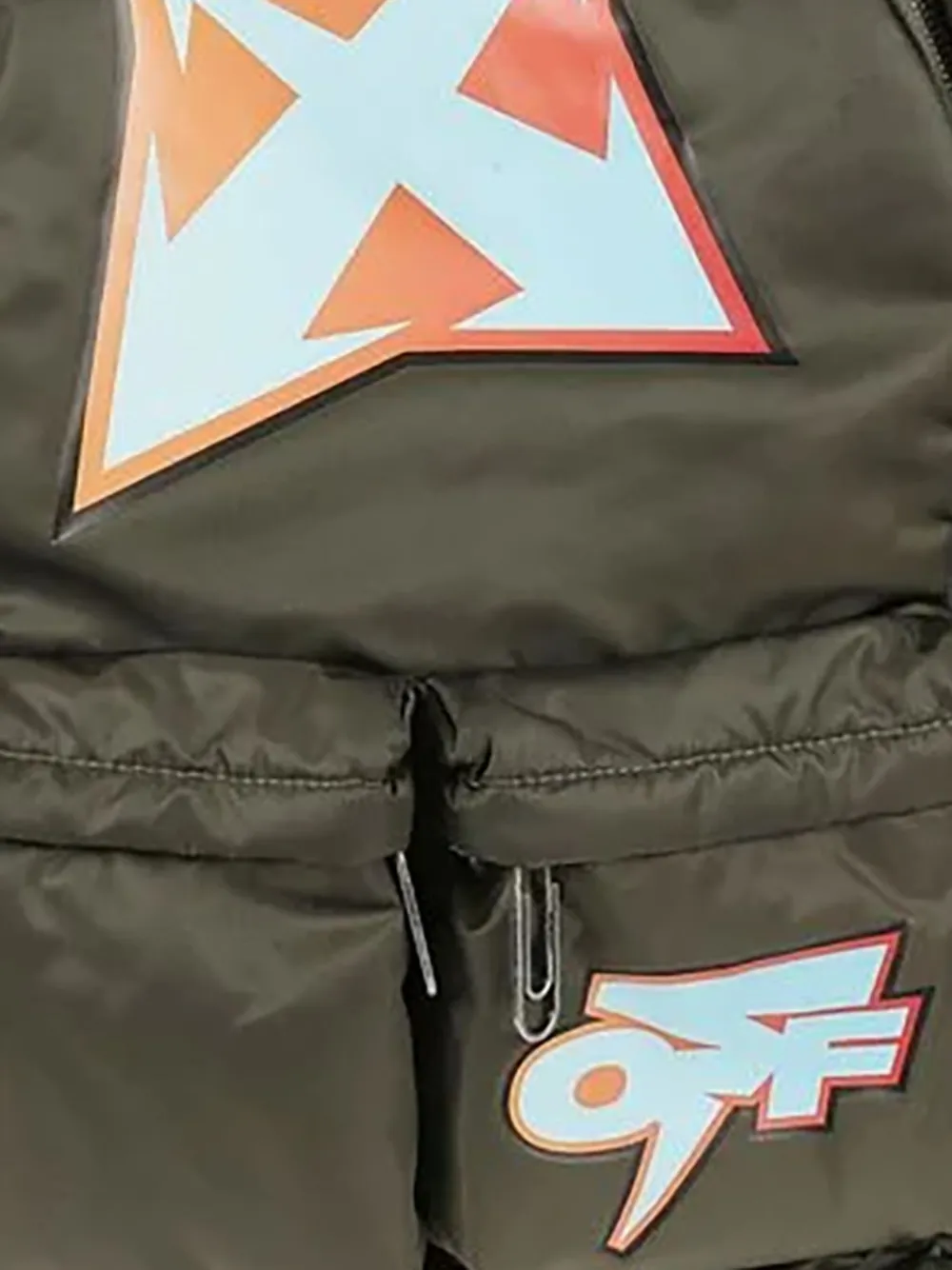 Off-White Arrow Easy "Military" rugzak Groen