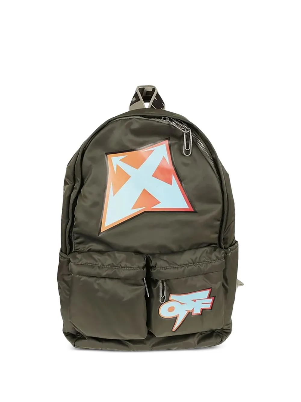 Off-White Arrow Easy "Military" backpack Groen