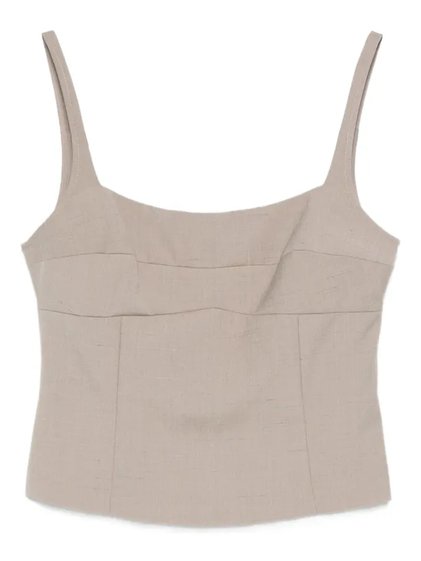 St. Agni Sleeveless Top in Grey