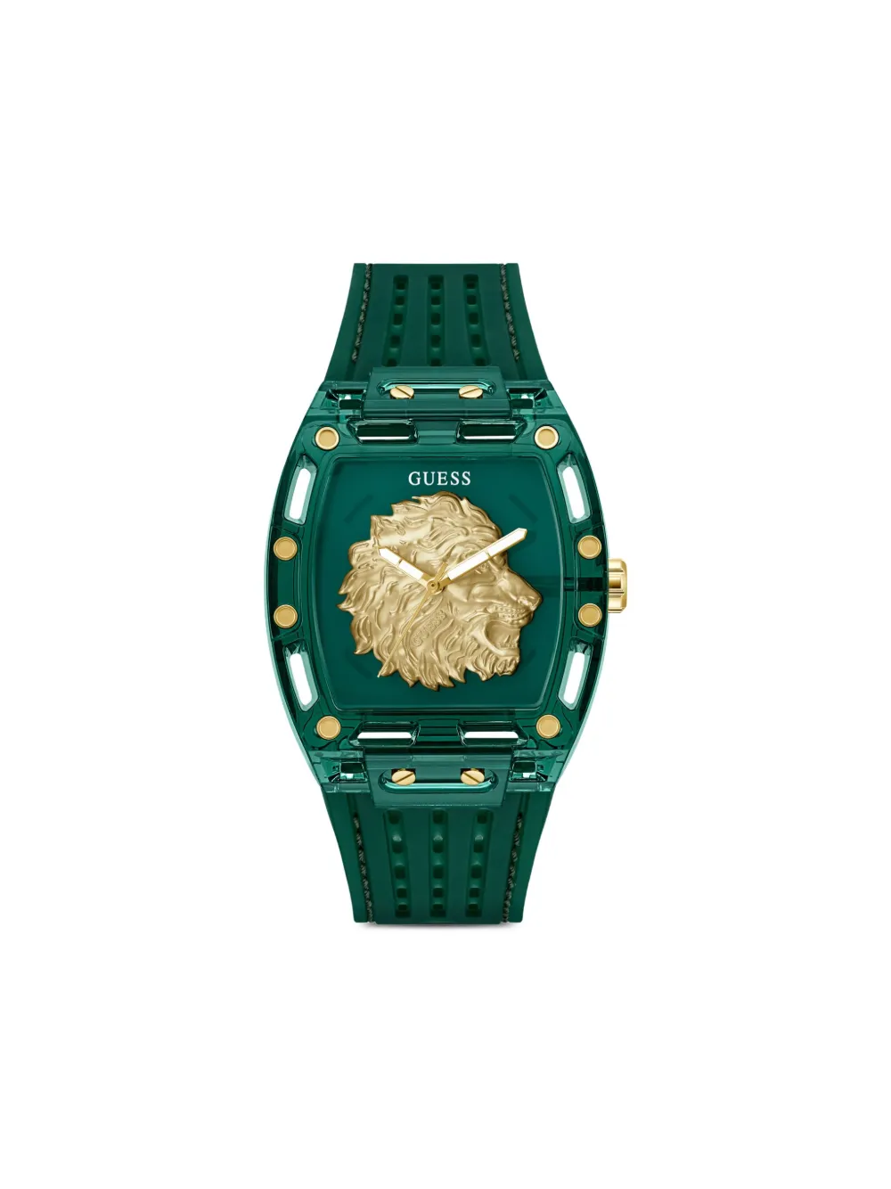 GUESS USA reloj Lion Head de 42mm | verde | Image 1