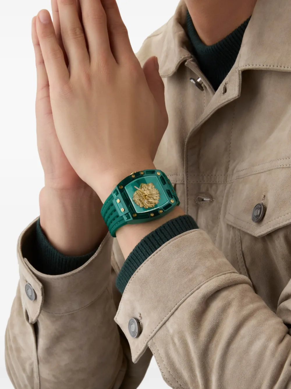 GUESS USA Leeuwenkop 42 mm - Groen