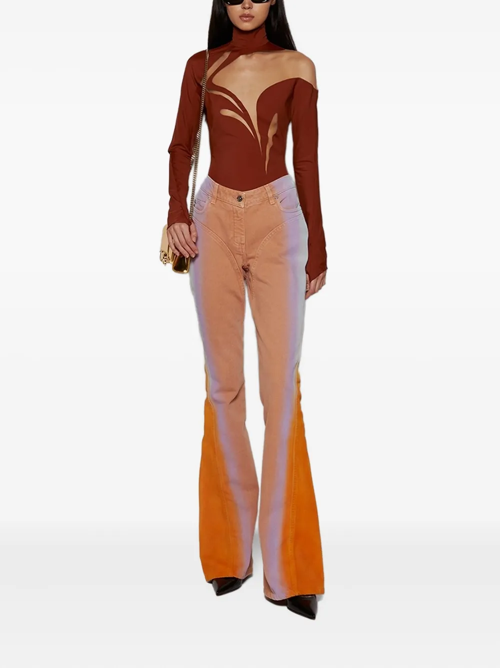 Mugler swirly high-neck bodysuit | T-Shirts & Jersey Shirts | Image 2