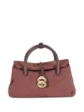 Zanellato double-handle leather tote bag - Red