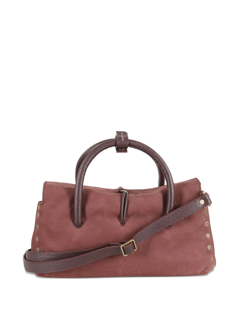 Zanellato double-handle leather tote bag - Rood