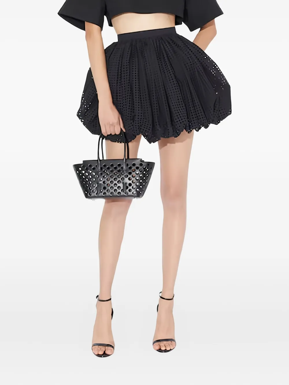 Alaïa cut-out mini skirt | Black | Image 1