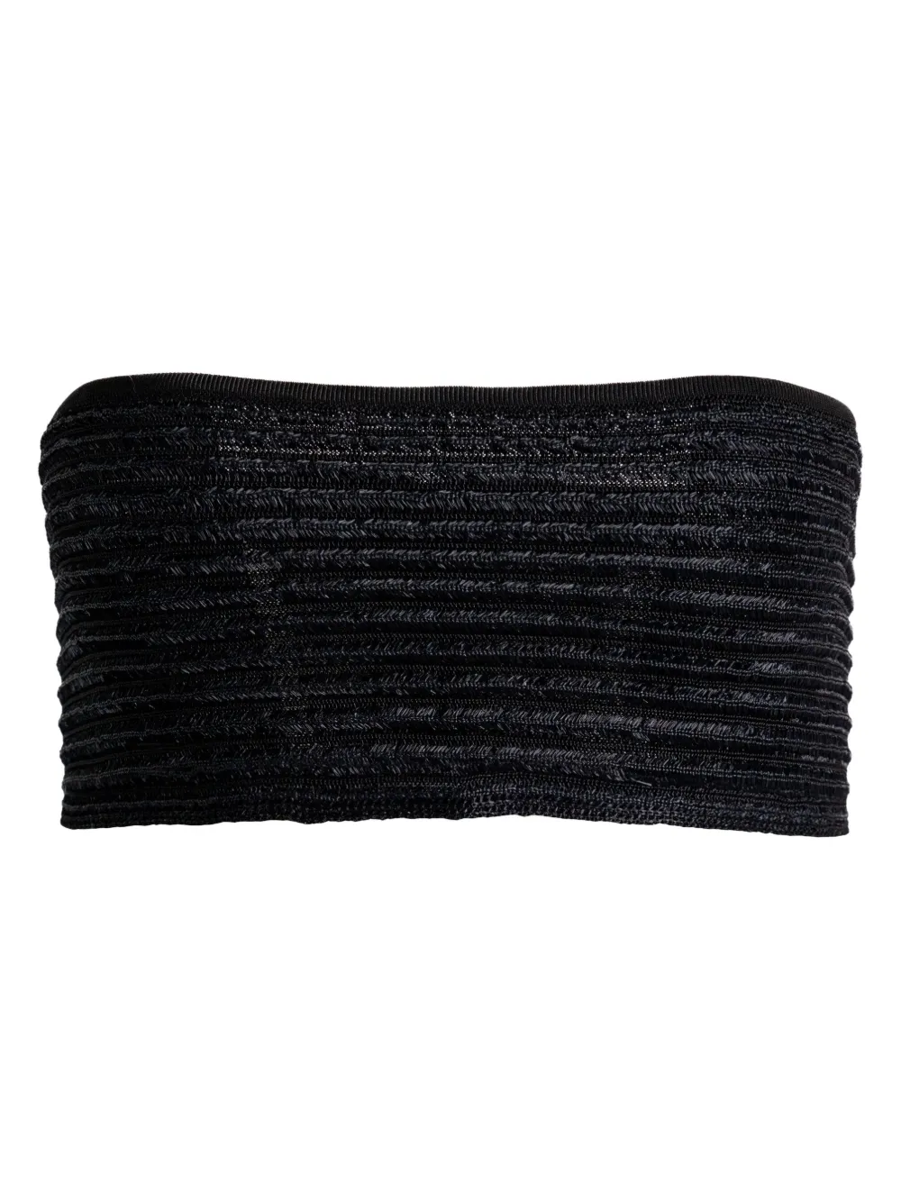 Alaïa ribbed strapless top | Black | Image 1