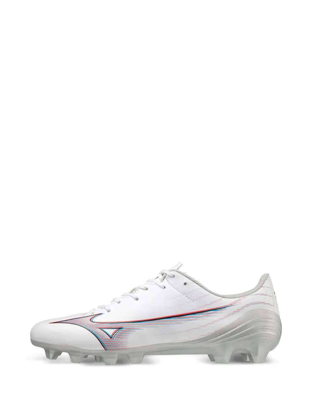 Mizuno Alpha Select "White Ignition Red" football cleats