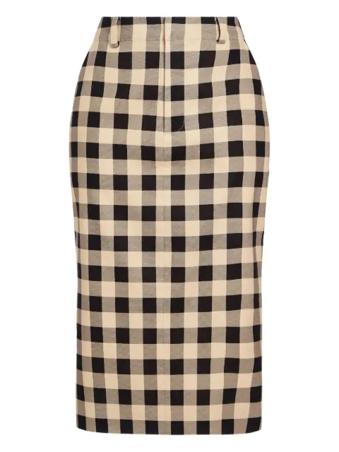 SER.O.YA Carl linen midi skirt