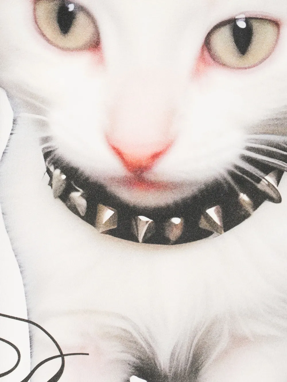 Blumarine Kitten-print T-shirt In White