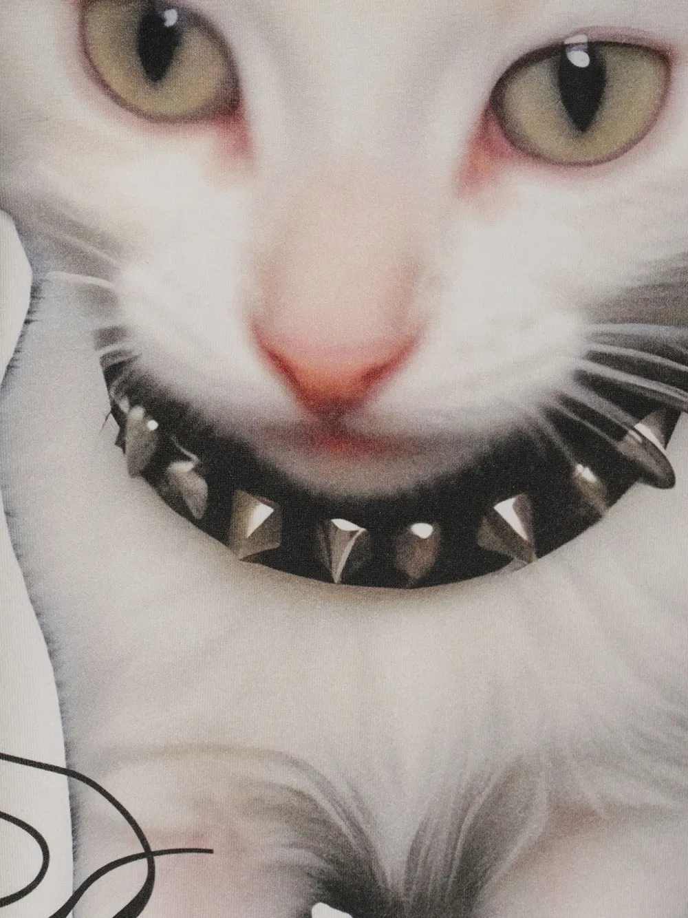 Blumarine Kitten-print T-shirt In White