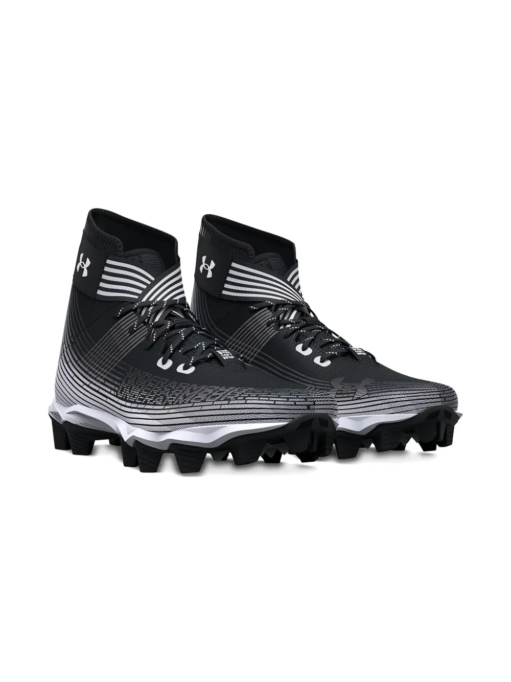 Under Armour Kids Highlight Franchise "black/White" cleats - ブラック Under Armour Kids Highlight Franchise "black/White" cleats - ブラック