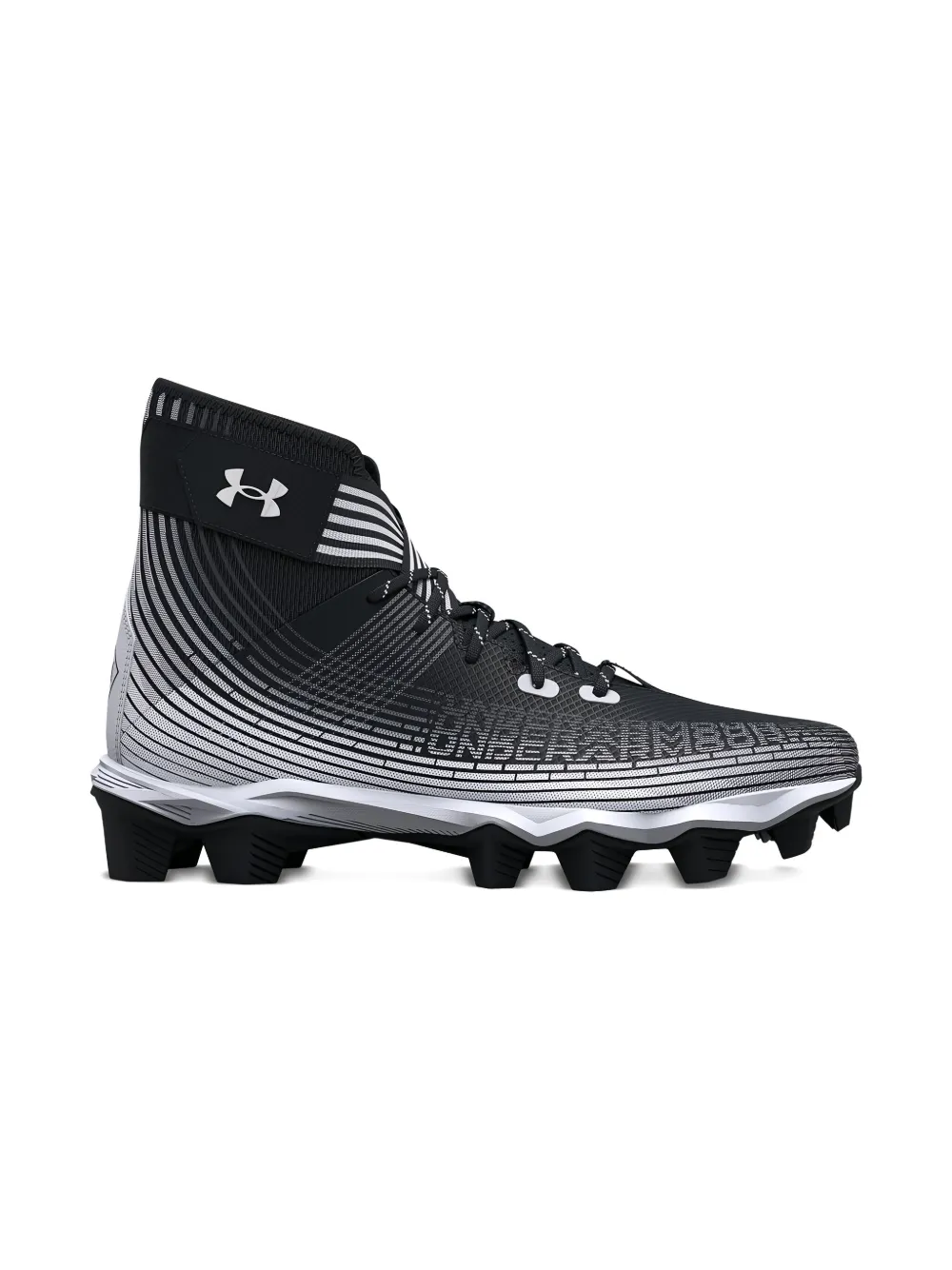Under Armour Kids Highlight Franchise "Black White" sneakers Zwart