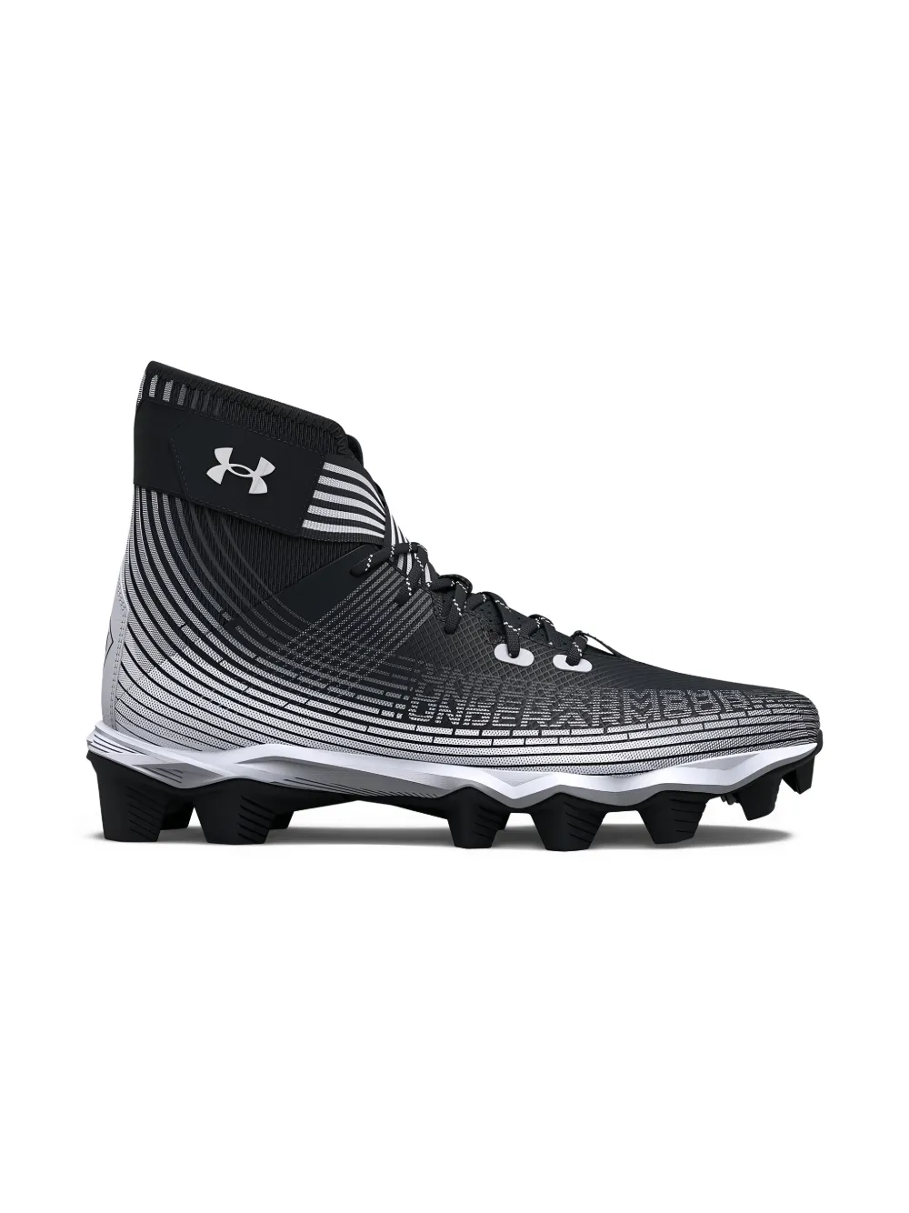 Under Armour Kids Highlight Franchise "Black White" sneakers Zwart
