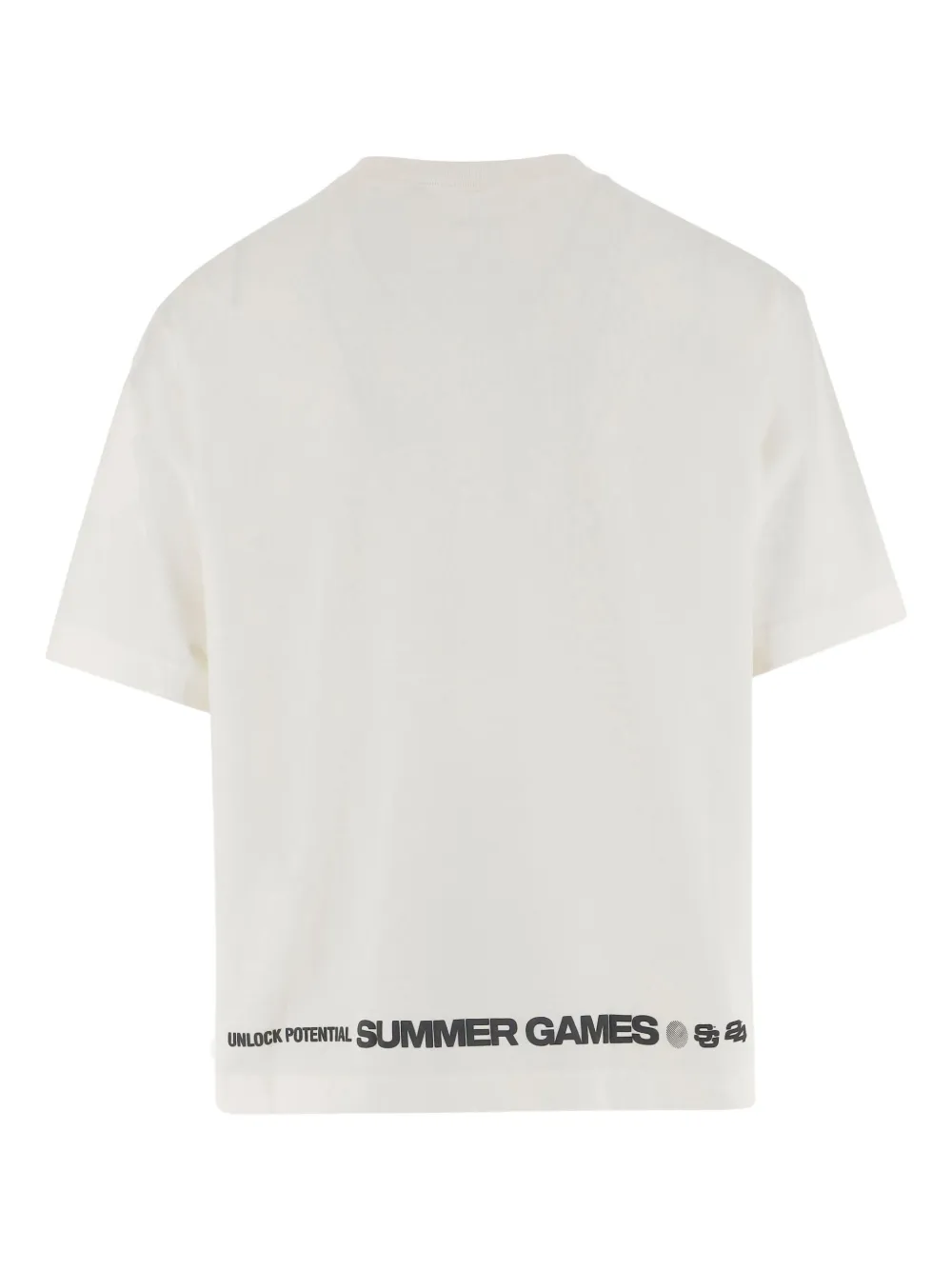 SUMMER GAMES Katoenen T-shirt met grafische print - Wit