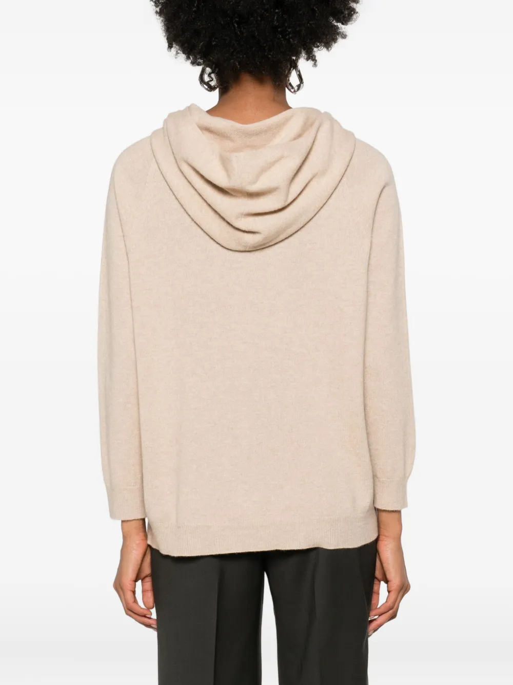 Fabiana Filippi Platinum Hoodie In Neutral