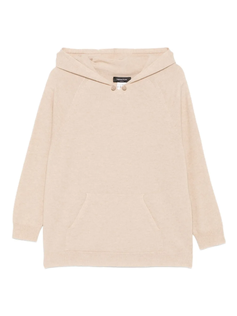 Fabiana Filippi Platinum Hoodie In Neutral