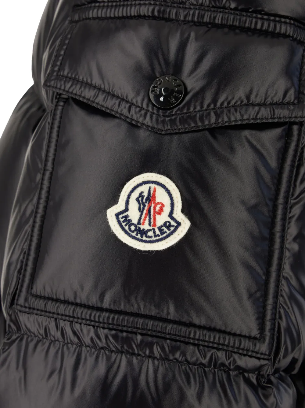 Moncler Maire donsjack met capuchon Zwart