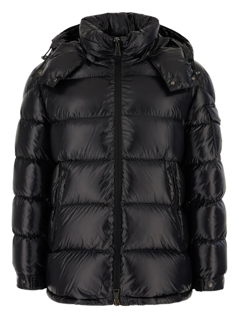 Moncler Maire donsjack met capuchon Zwart