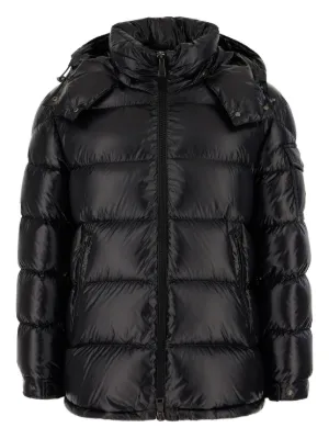 Moncler Parana Hooded Quilted Puffer Jacket | Black | FARFETCH RO
