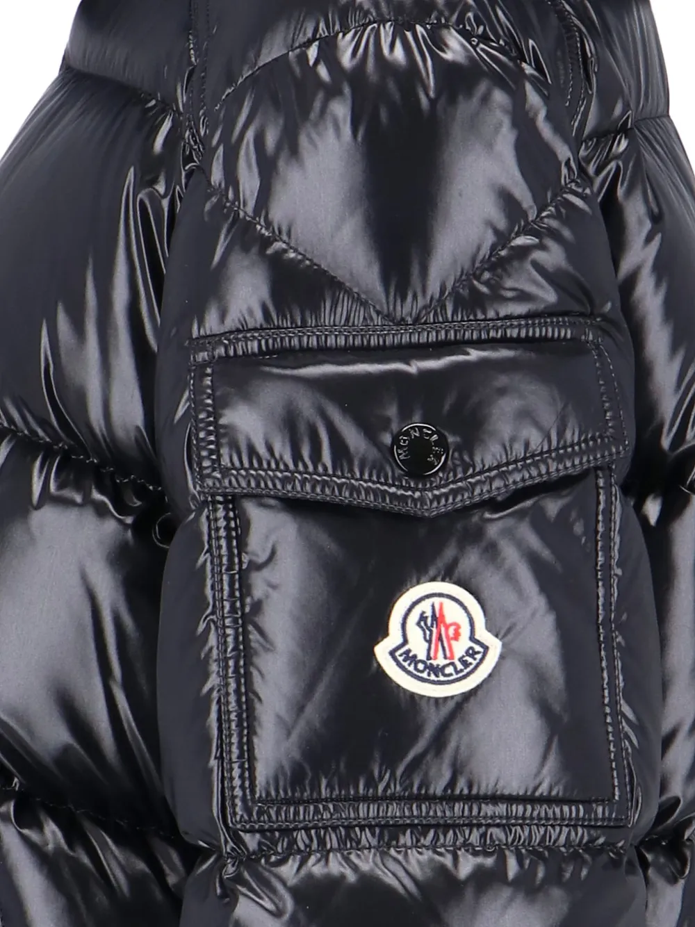 Moncler Maire donsjack met capuchon Zwart