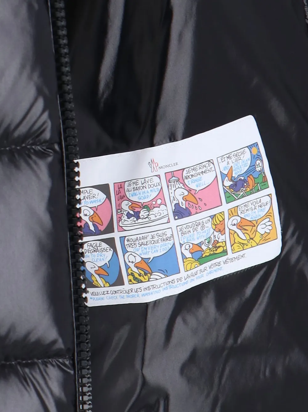 Moncler Maire donsjack met capuchon Zwart