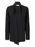 Alberto Biani tie-neck shirt - Black