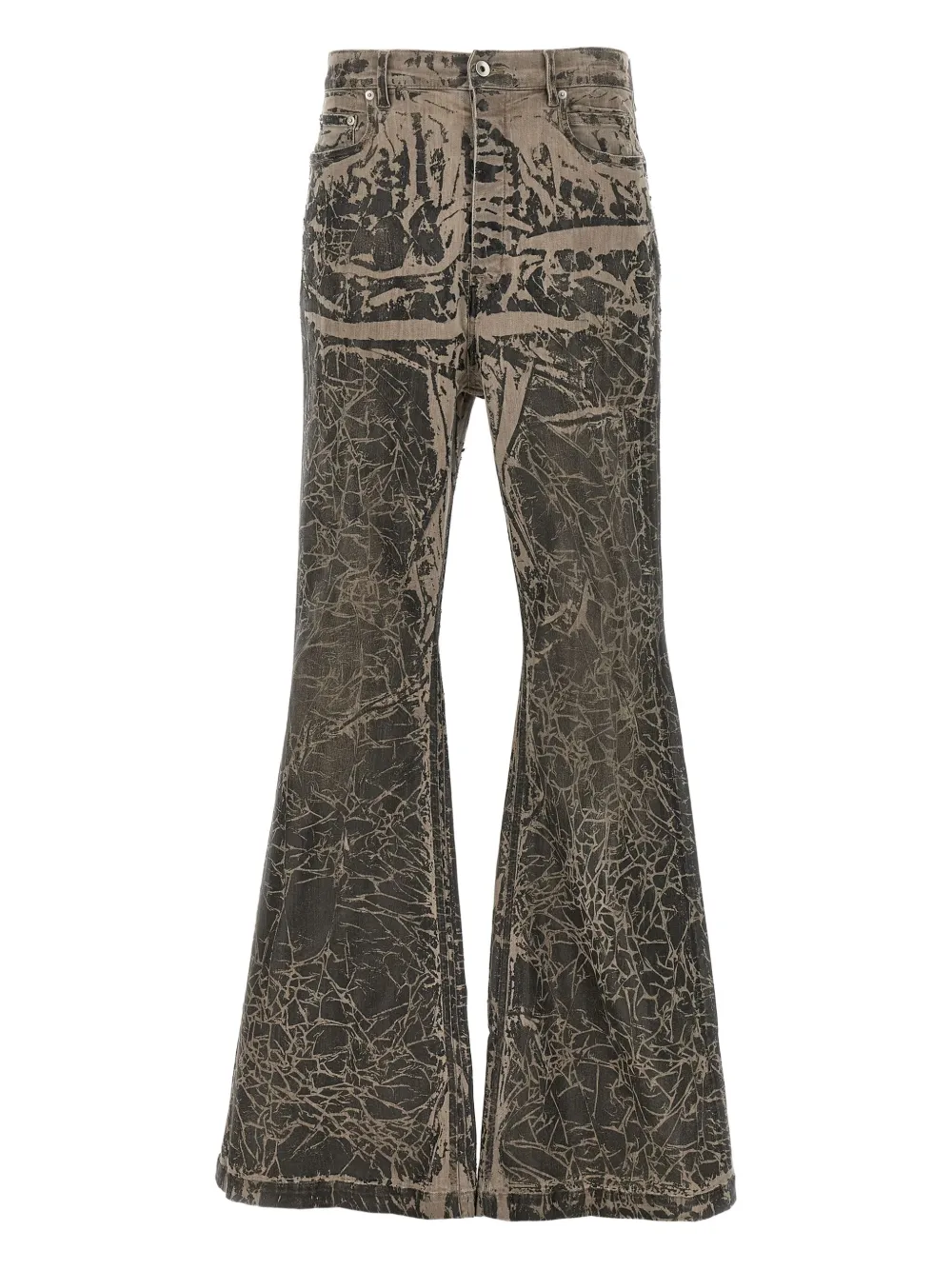 Rick Owens DRKSHDW buttoned bootcut jeans Grijs