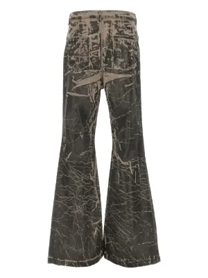 RICK OWENS グレー ブーツカットデニム 31 Rick Owens DRKSHDWのグレー Porterville Bias ブーツカット