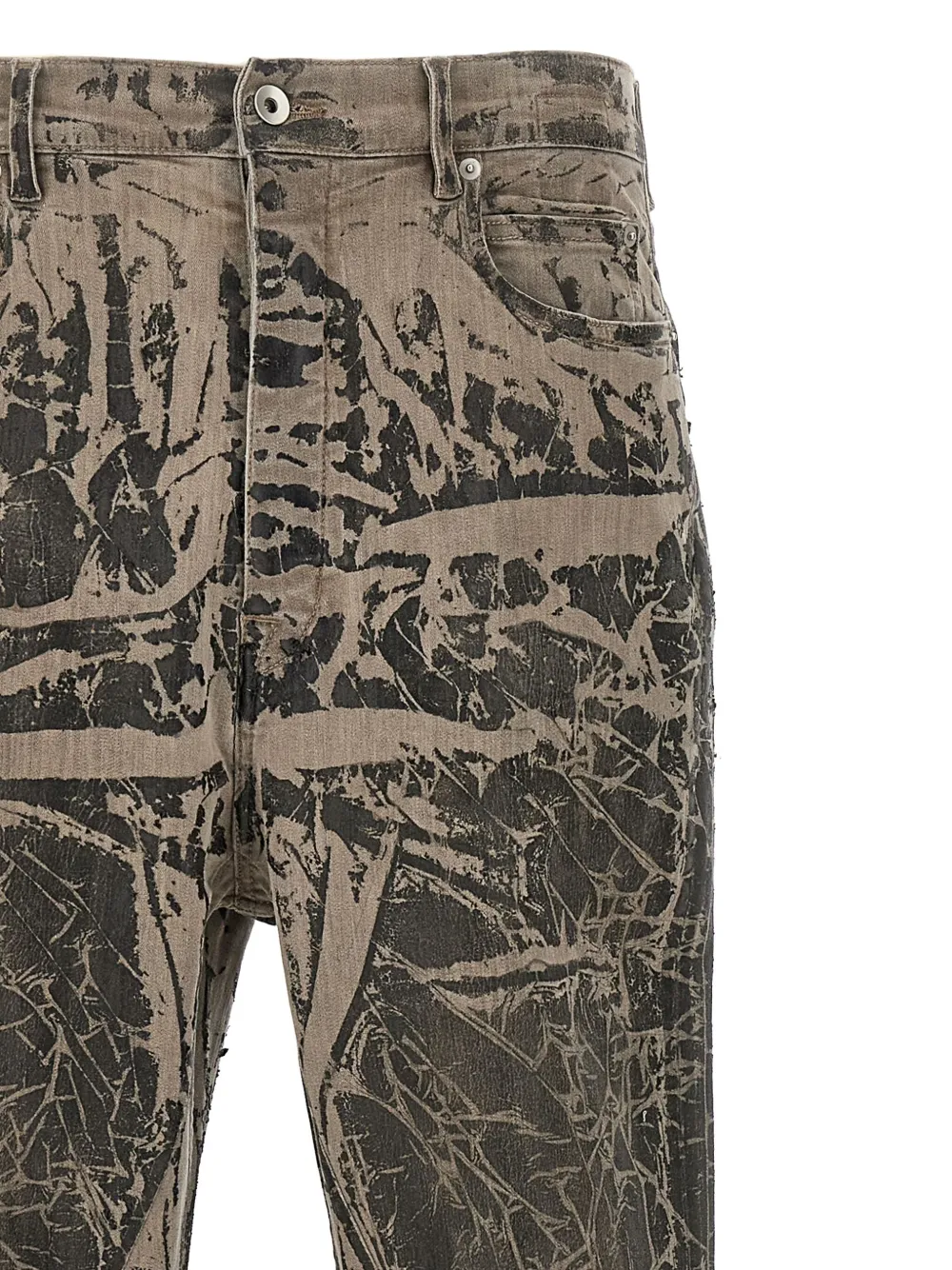Rick Owens DRKSHDW Bootcut jeans met knopen Grijs